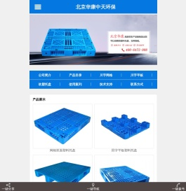 塑料托盘|网格双面托盘|平板塑料托盘-北京华康中天