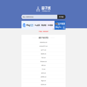 子域名查询 查子域名 查子站 子域名大全 二级域名查询 查子域