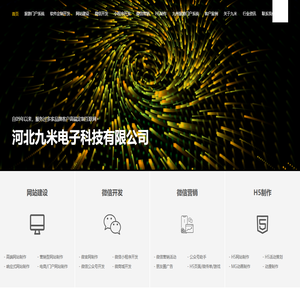 河北九米电子科技有限公司|软件开发-软件定制开发-做网站-建网站公司-网站开发制作-网站建设等web网建公司